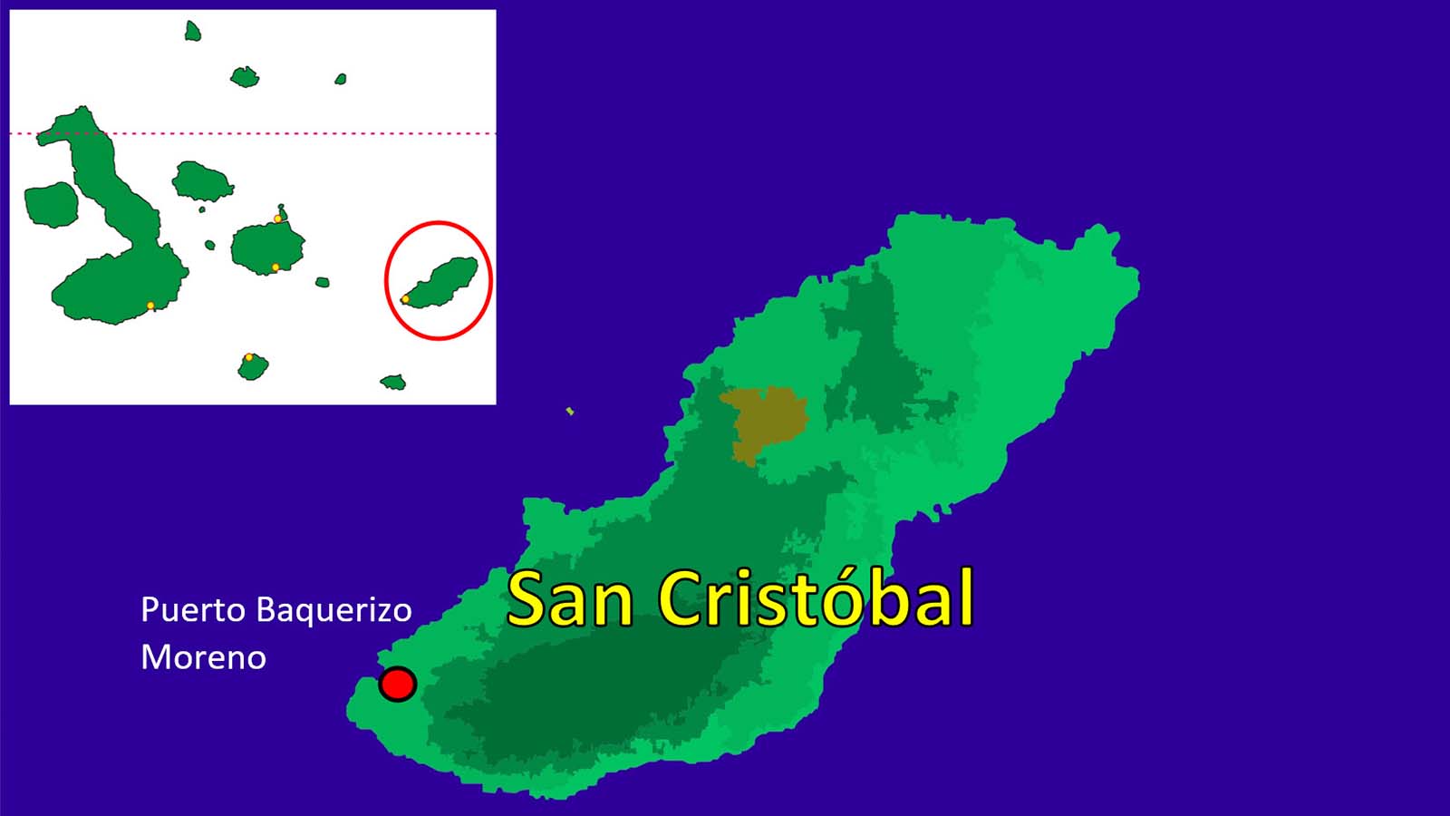 Map of San Cristobal